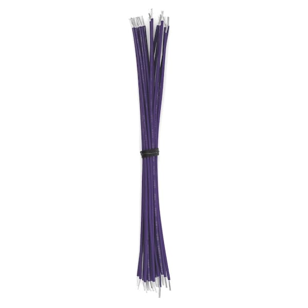 Lead Wire, UL1061, 16 AWG, Violet, 6 in, 1000 PK